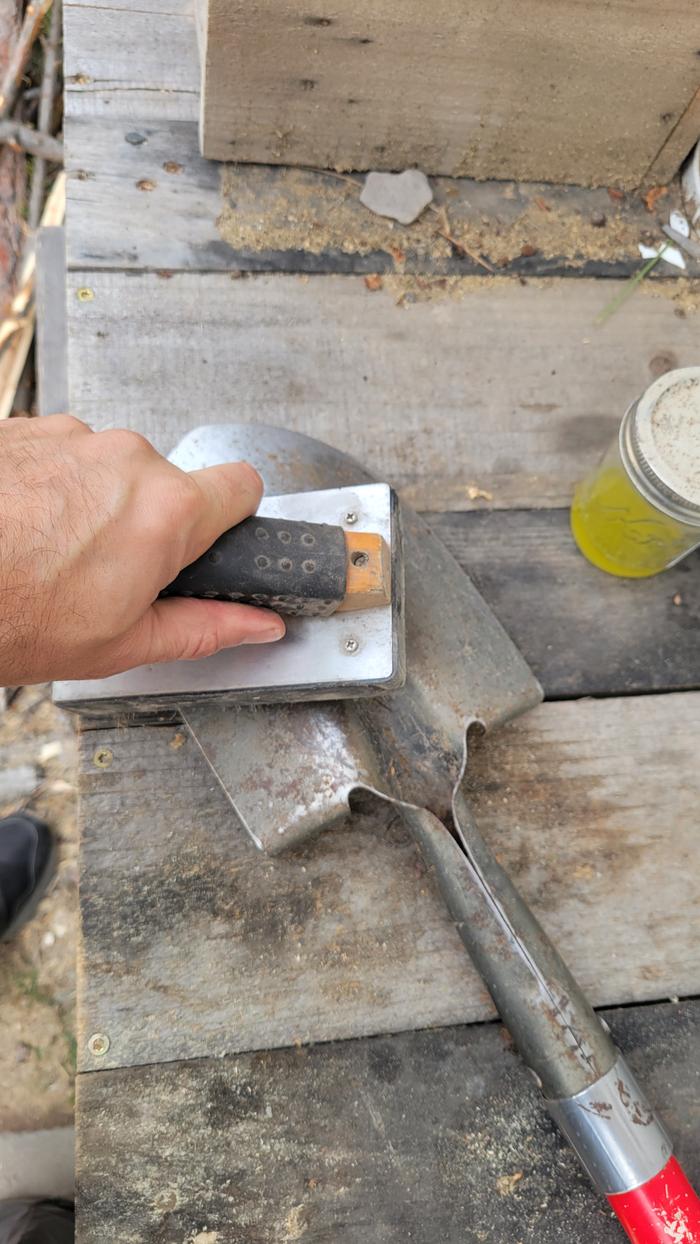 Action! Steel bristle brush to clean