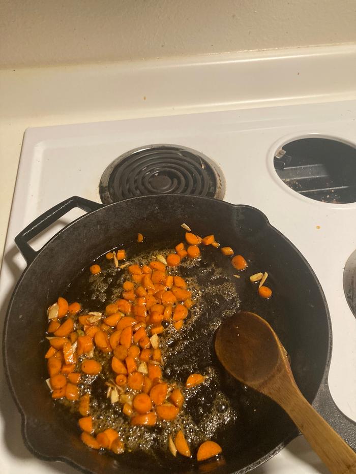 Started with garlic, carrots. 