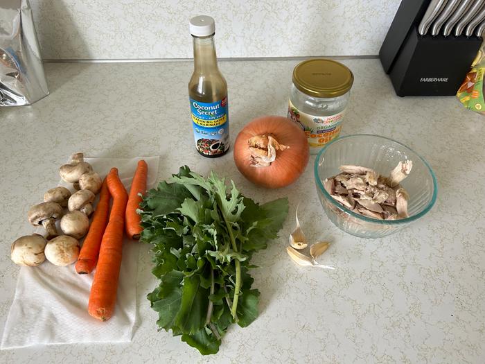 Ingredients prior to chopping