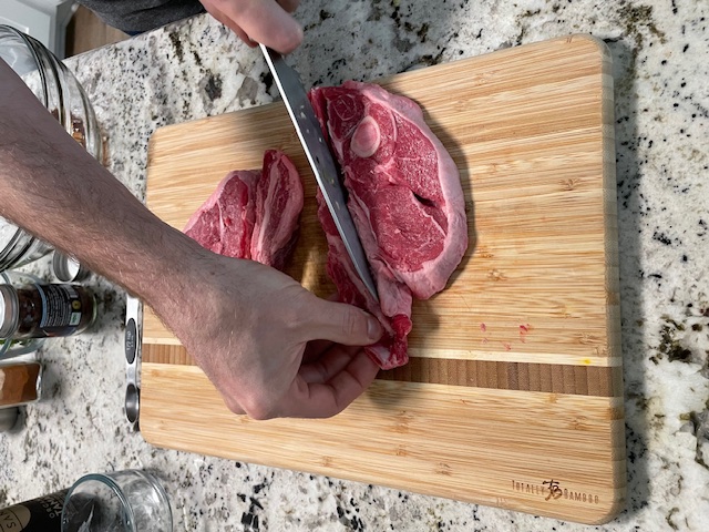 preparing meat