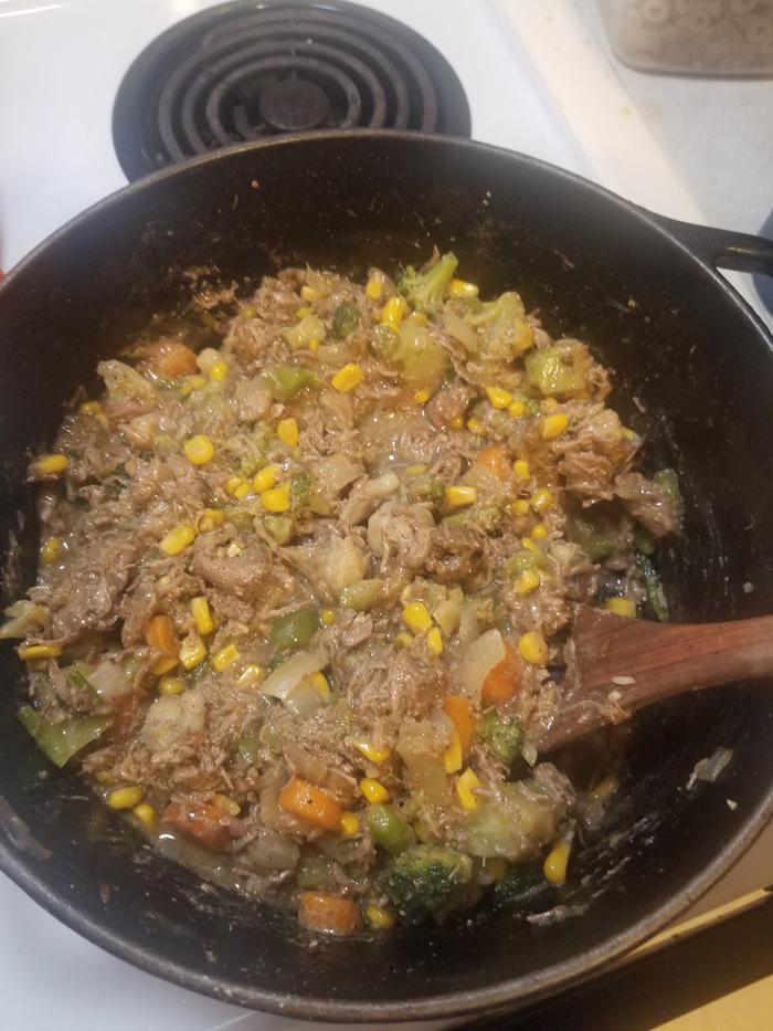 completed stir fry