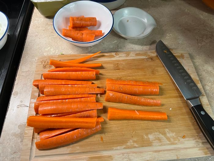 Chopped carrots