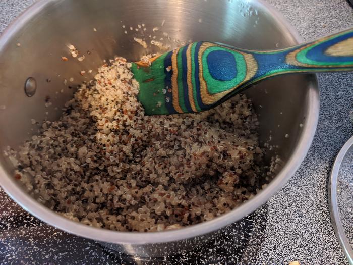 cooked quinoa