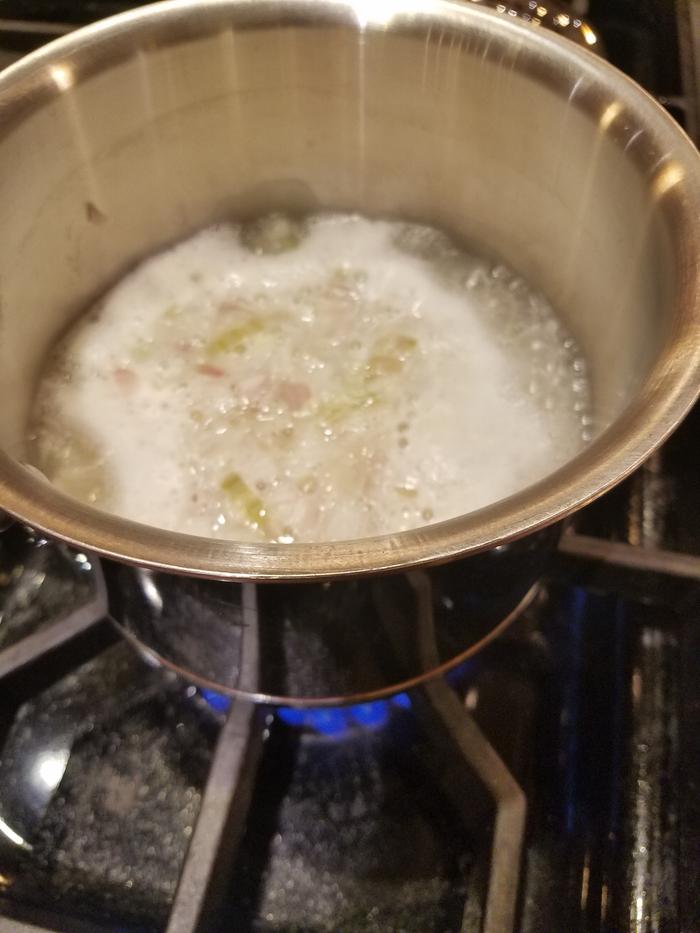 2 cups water, brought to a boil