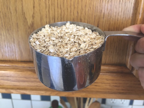 Uncooked grain (1st cup)