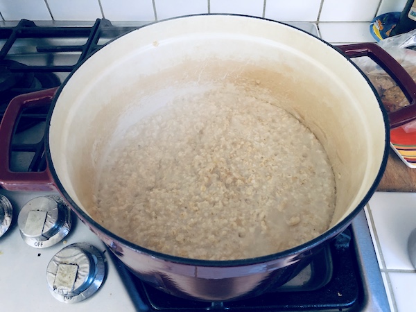 grain cooking on the stovetop