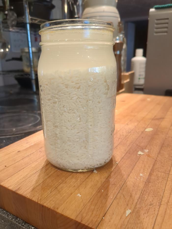 After fermenting for 6 days.