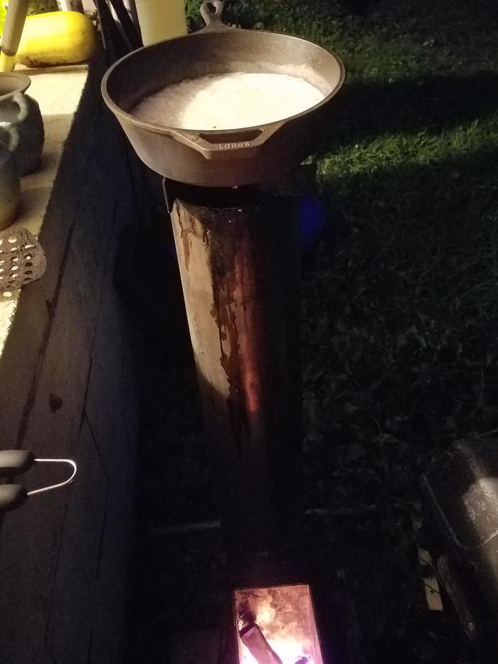 Boiling on rocket burner