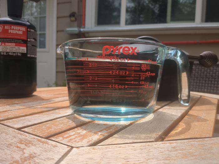 I used 4 cups of water.