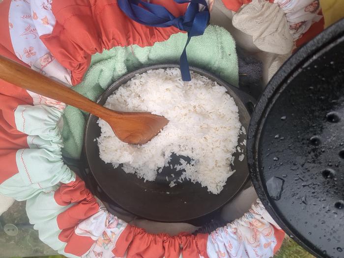 After another half hour, I pulled it out and the rice was perfect.