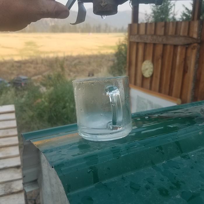 I pulled my sample from the tap on top.