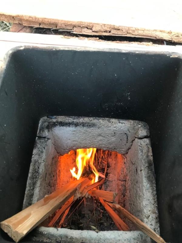Fire started