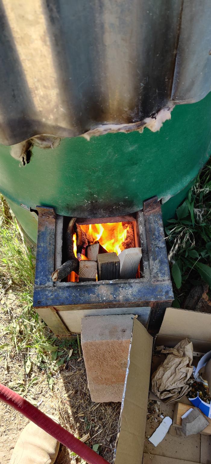 wood fired water heater