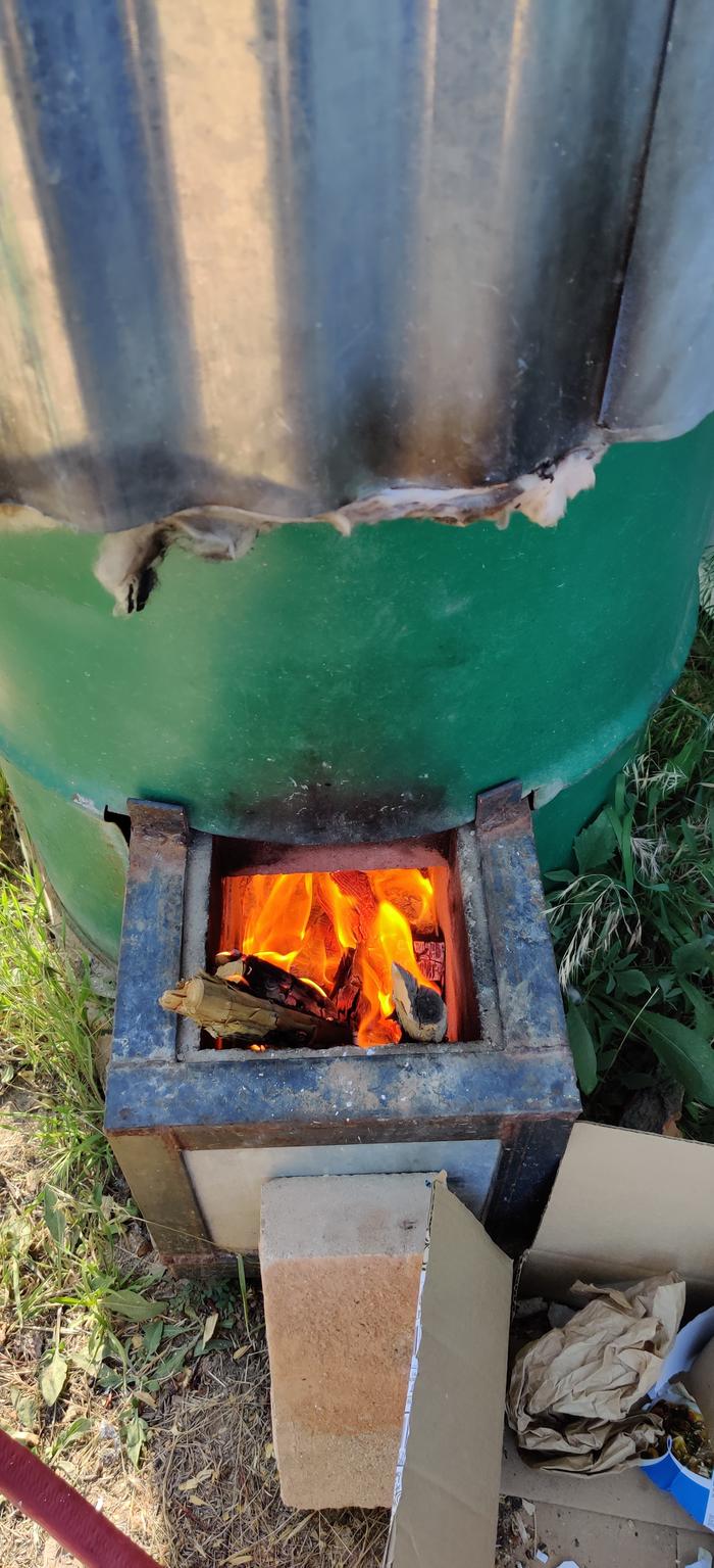 wood fired water heater