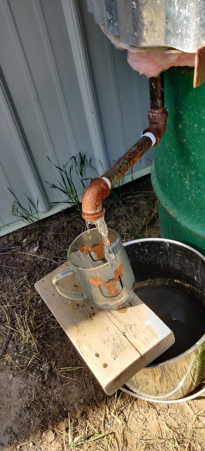 hot water from wood fired heater