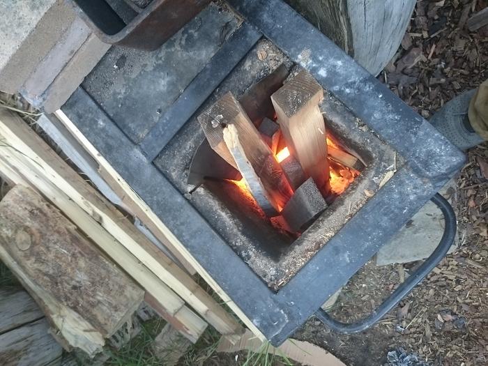 wood fired water heater