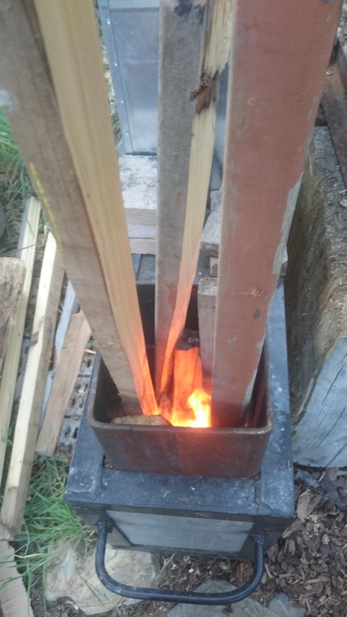 wood fired water heater