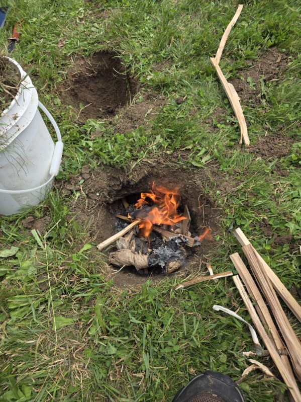 Fire started