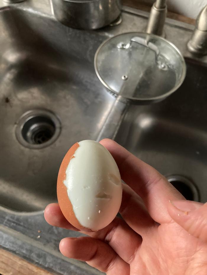 Result: One hard boiled egg!