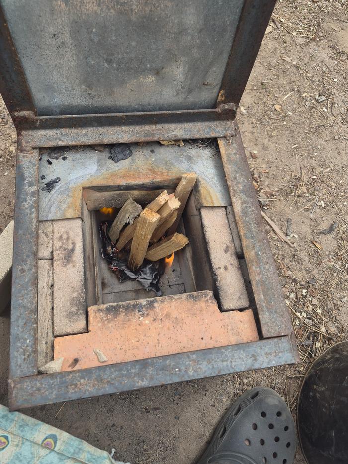 Fire started