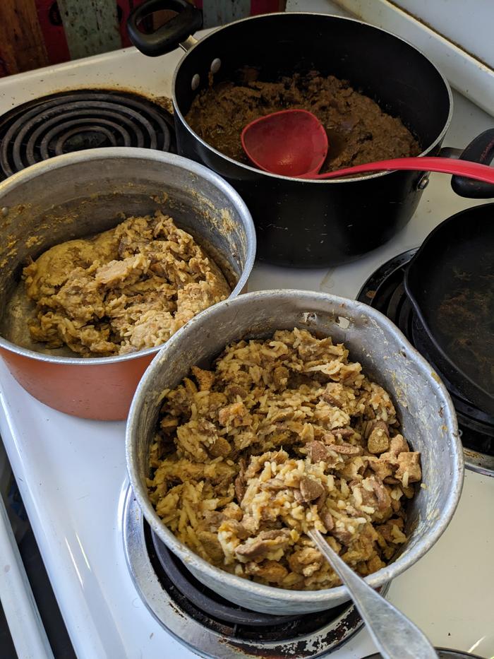 rear:rutabagas mid:protein-varb mix front:dental kibbles or a homemade biscuit and eggs-meat