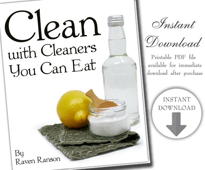 instant download - clean with cleaners you can eat