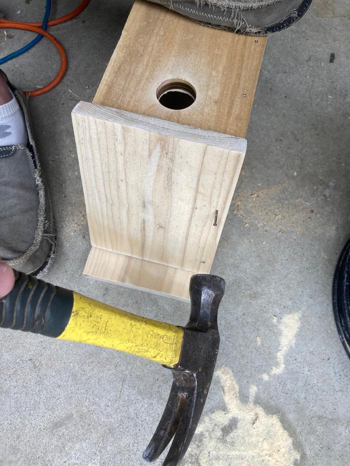Building the birdhouse