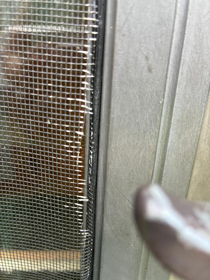 Damaged screen.