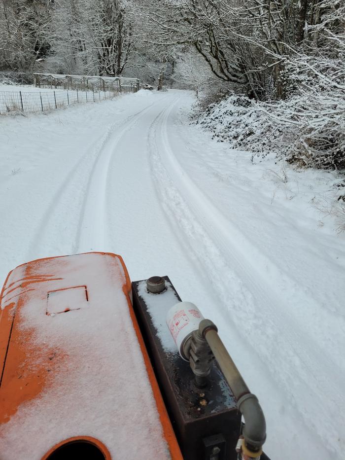 Snowy road.