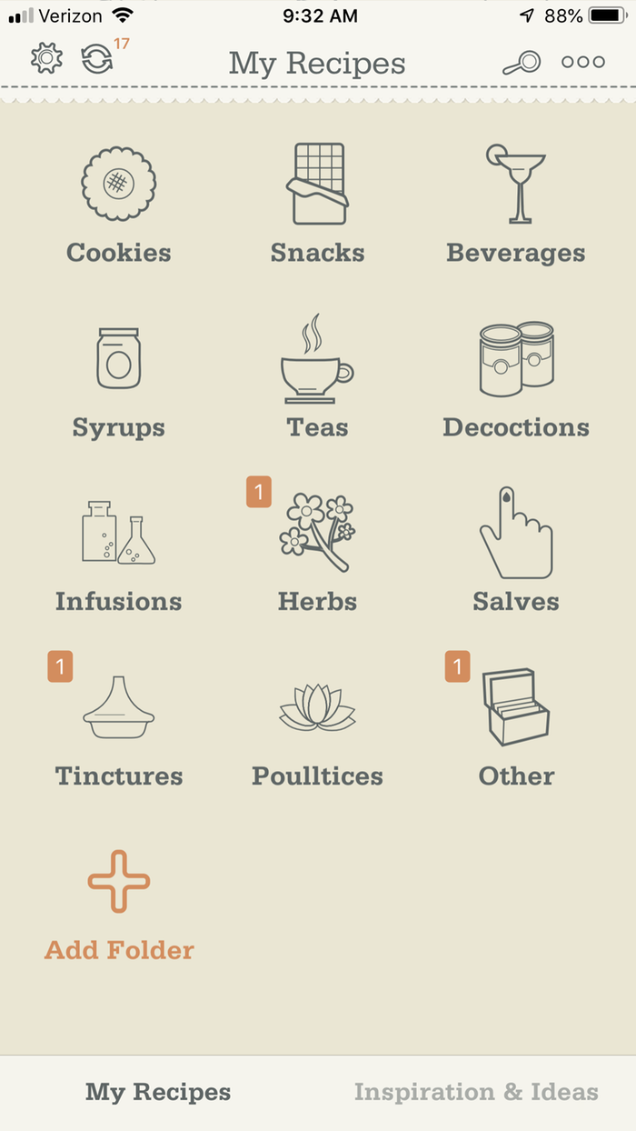 adding medicines to My Recipes app