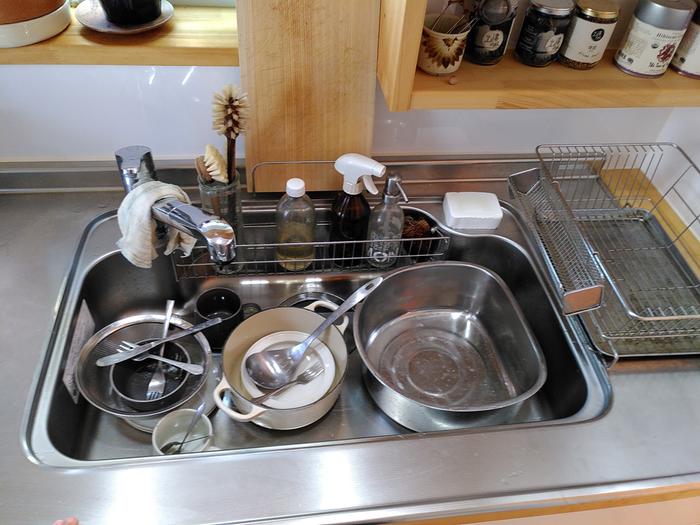 Dishes in sink