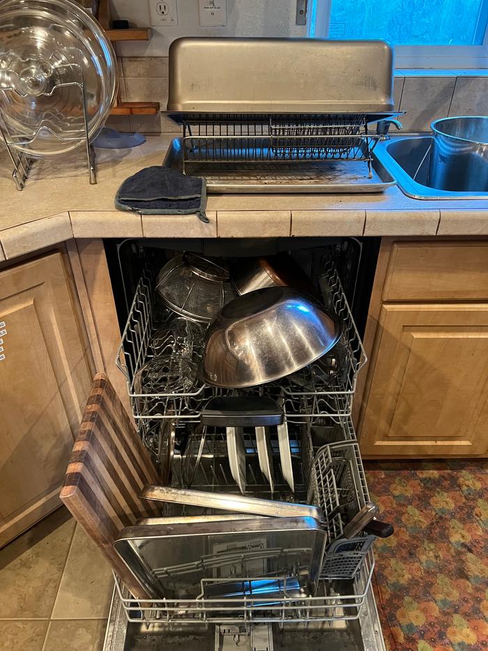 Washer (and drying rack) full!