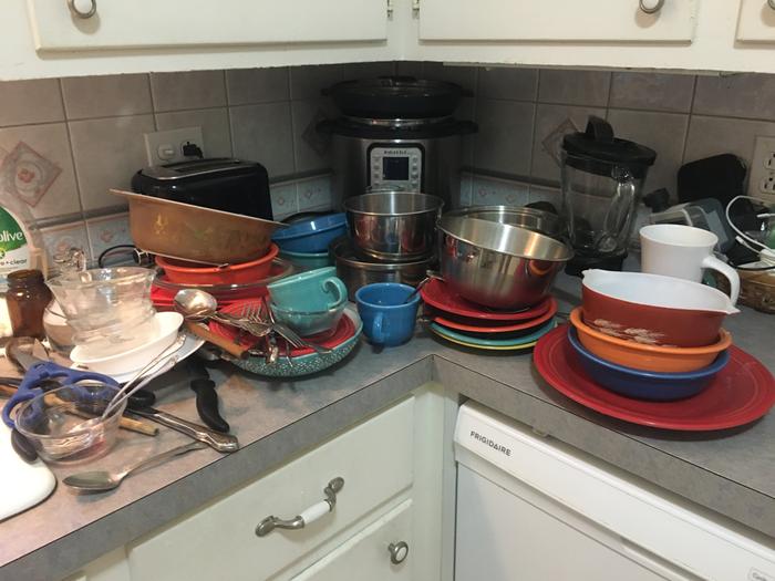 The dirty dishes 