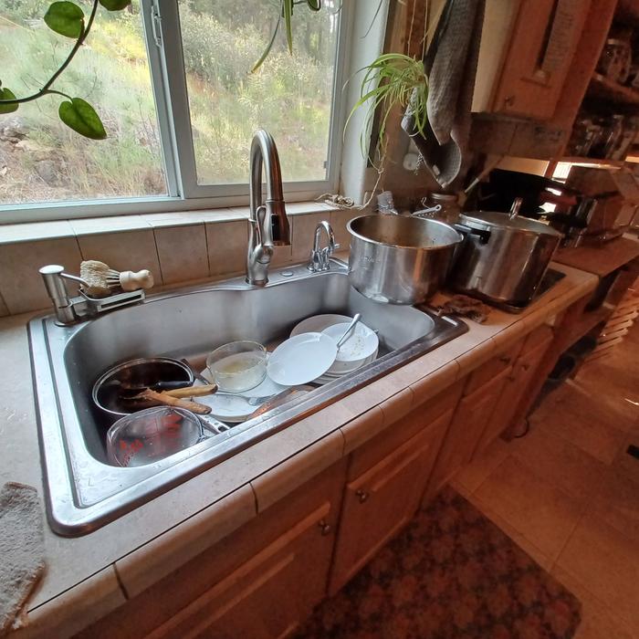 additional dishes washed by hand