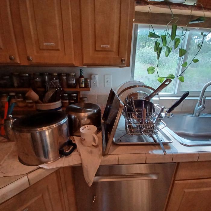 additional dishes washed by hand
