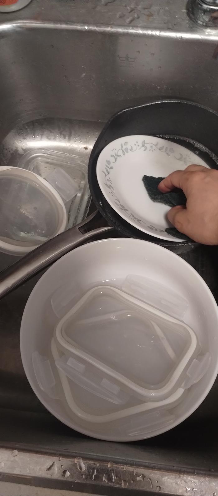 scrubbing pt 2: in the pot this time