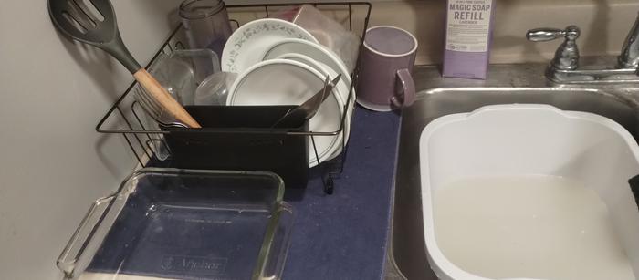 clean dishes 3, water used, soap