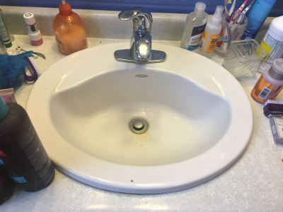 Close up of the Sink - Before