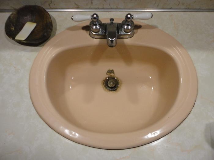 The after shot of the sink.