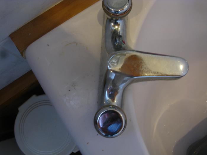 Bath tap, pre-clean.