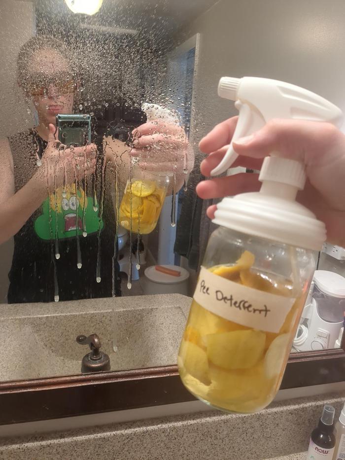 Cleaning with homemade cleaner