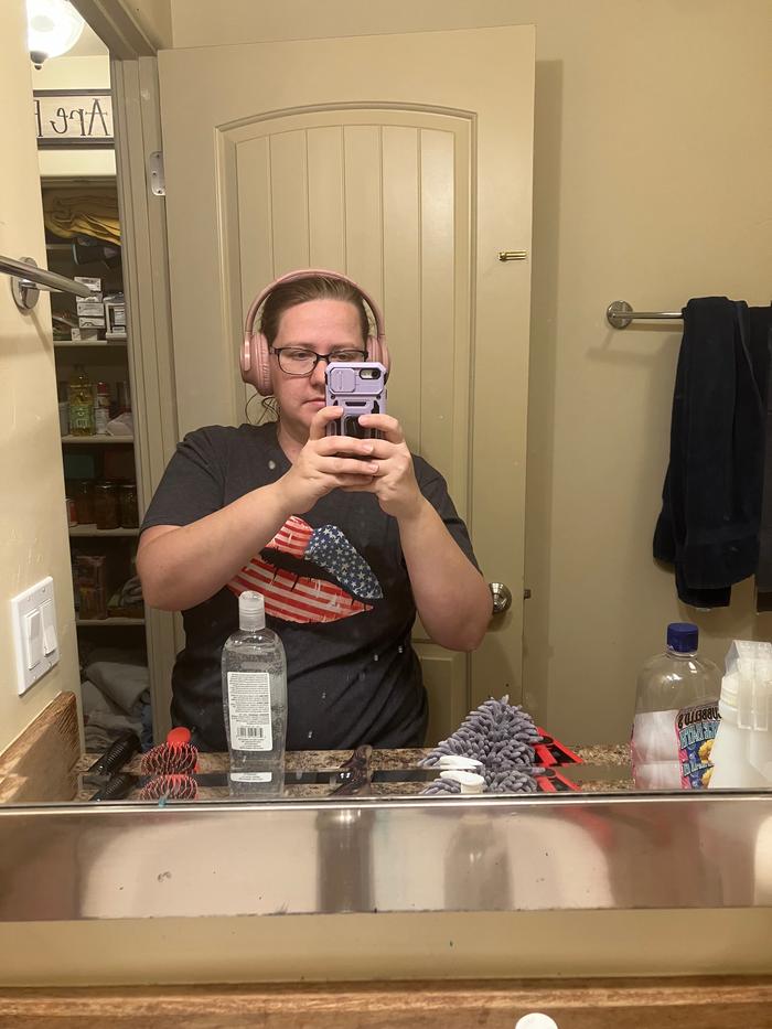 Mirror before, it’s not as bad as it gets sometimes.