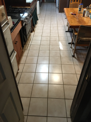 Main Kitchen floor area - after