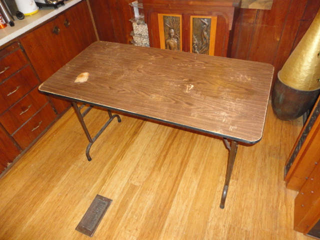 The after shot of the "kitchen table".