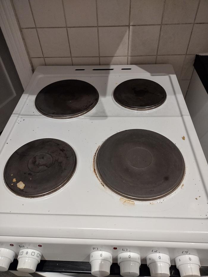 Dirty stove top