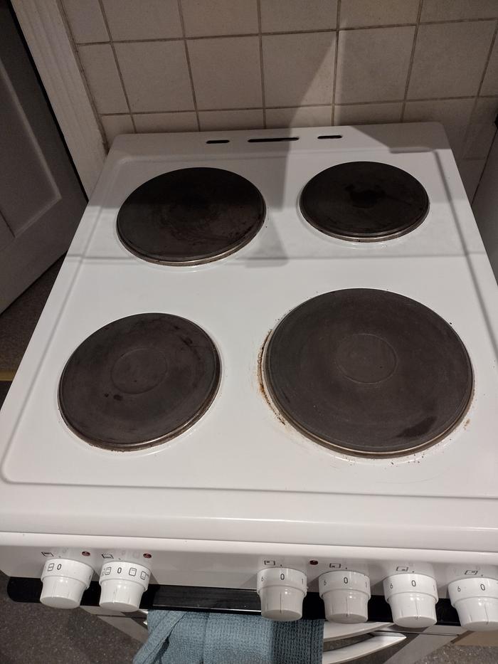 Clean stove top 