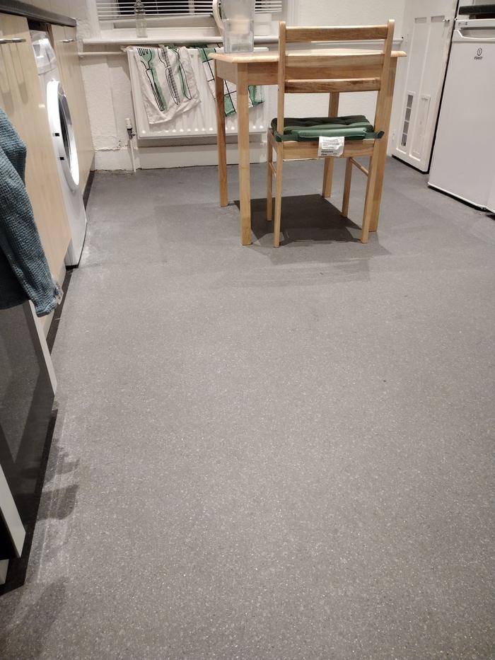 Swept and clean floor