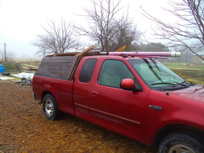 pipe and lumber headed to new site