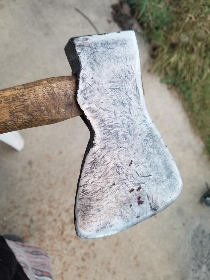 hatchet starting to rust