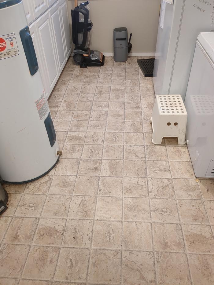 The floor before.